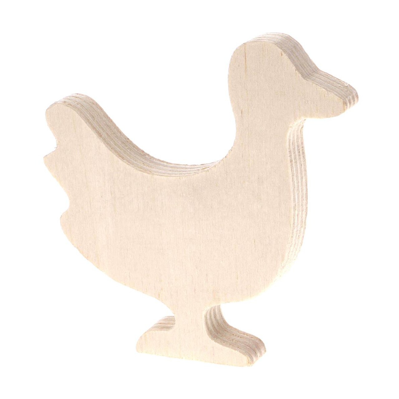 Good Wood By Leisure Arts Shape Duck 3.5"X 3.5", Wooden Shapes, Wood Shapes, Wooden Shapes Wall Decor, Large Small Shapes For Crafts